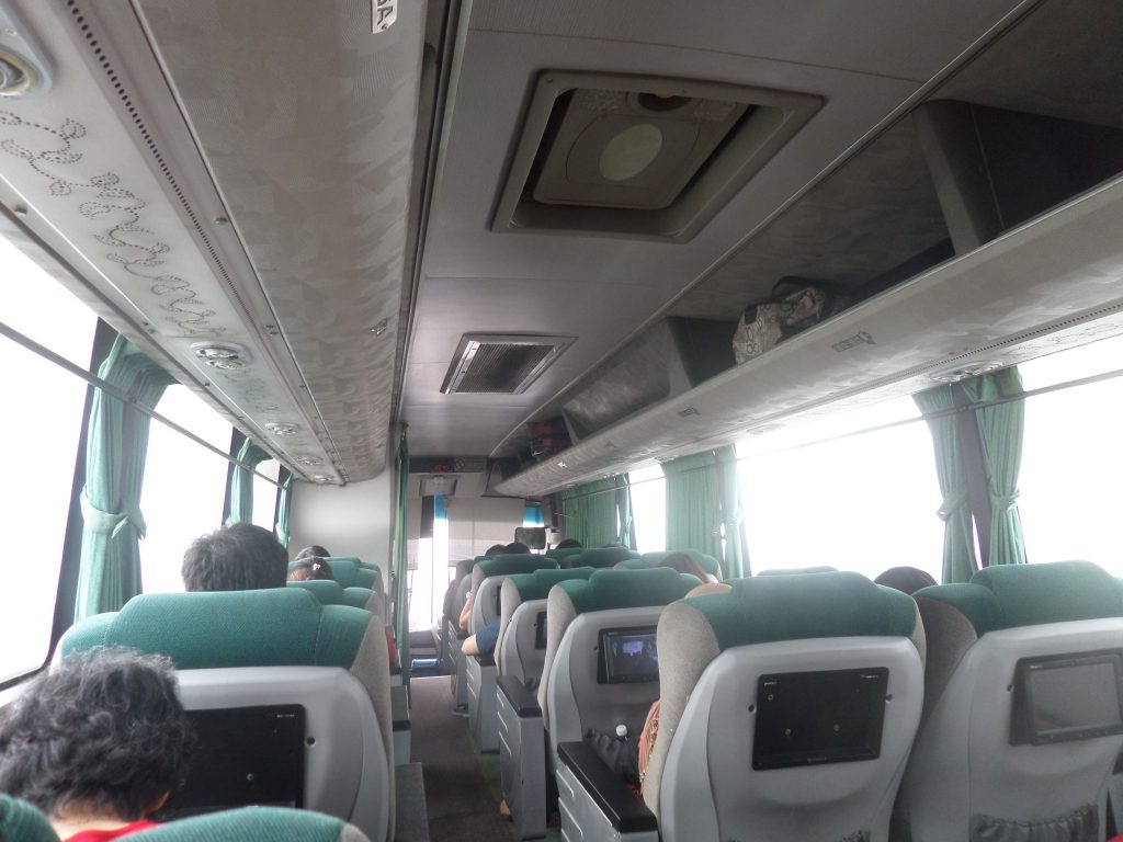 Inside the Nice bus