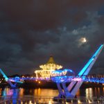 Kuching bridge at night