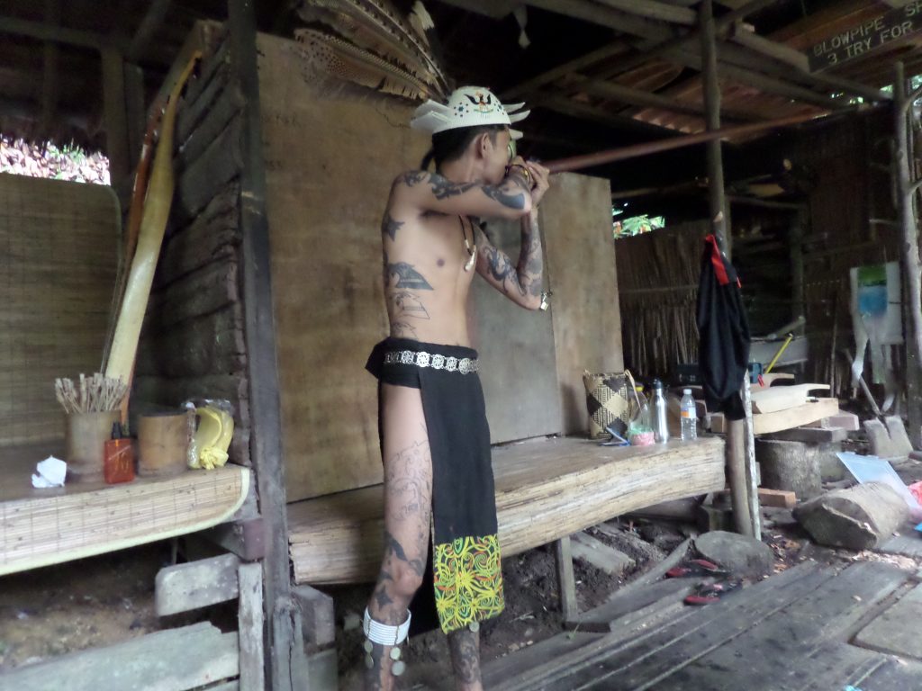 Sarawak Cultural Village - blowpipe