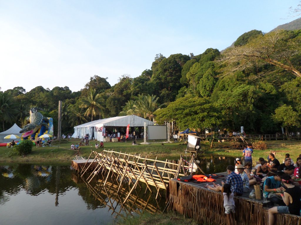 The site of the World Music Rainforest Festival