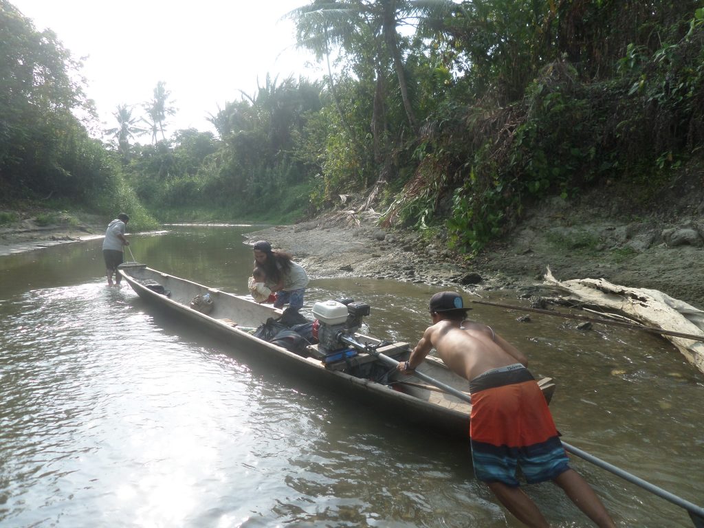 Pushing the boat - Siberut