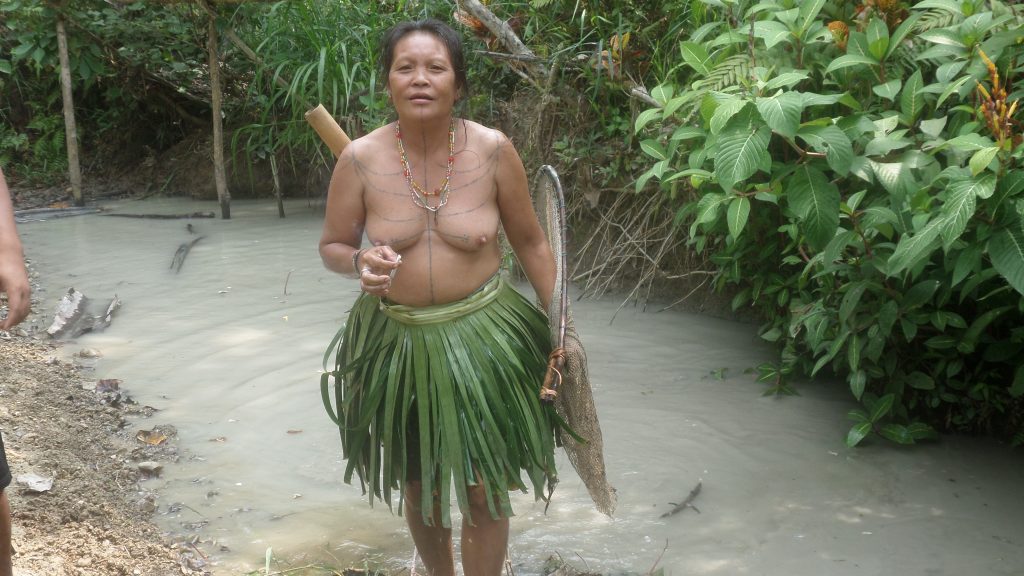 Mentawai woman's tattoo