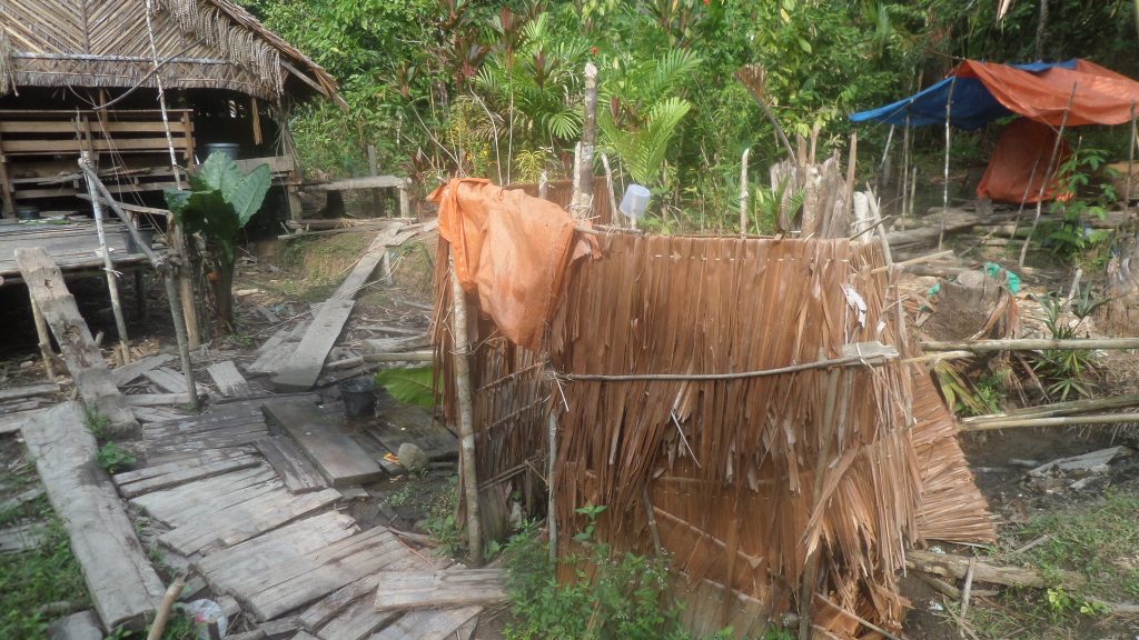Amanjano's bathroom, Siberut